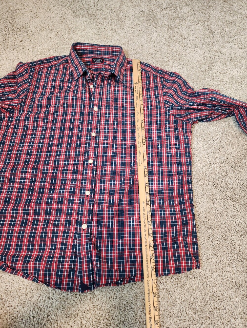 UNTUCKit Mens Long Sleeve Plaid Button Up Top Size XL - Picture 6 of 6